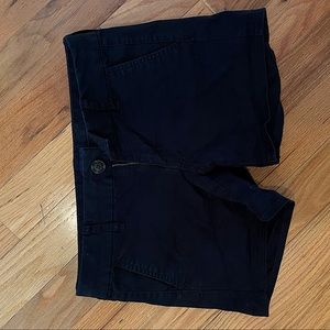 Black summer shorts